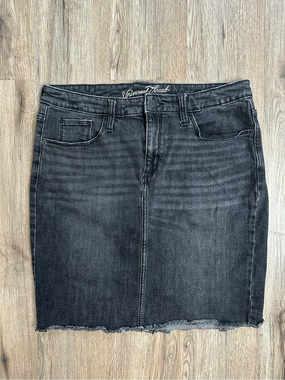 Universal Thread Black Denim Skirt